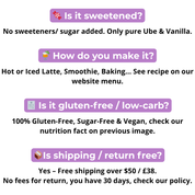Organic Ube Powder - Premium Authentic Ube for Lattes & Baking